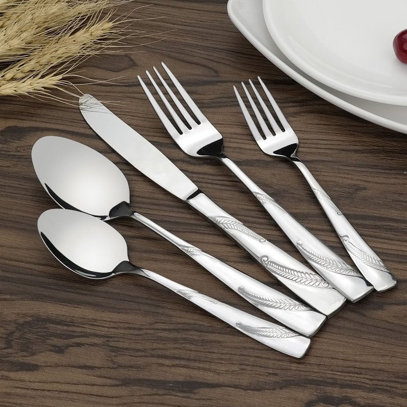 Nicesh 80-piece Stainless Steel Flatware Set, Service for 16 - Image 5